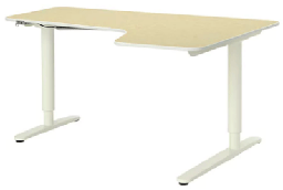 [E-COM06] Угловой стол с правым сиденьем