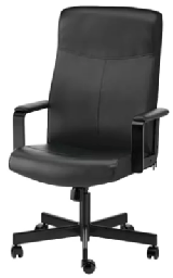 [FURN_0269] Chaise de bureau noire